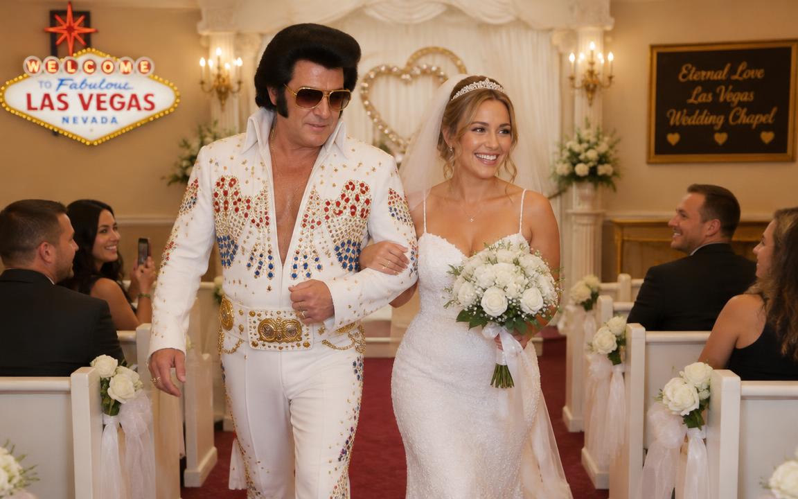 Casamento com Elvis – Bronze – casamento em Las Vegas para brasileiros